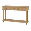 Consola de madera con 3 cajones 120x35x80 cm