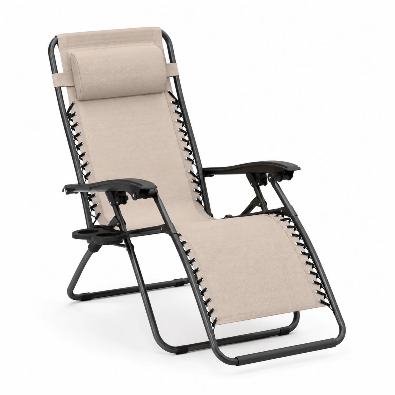 Silla Reclinable Exterior de Tela Textilene con Marco Metálico