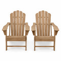 Set de 2 Sillas de Madera de Teca Adirondack